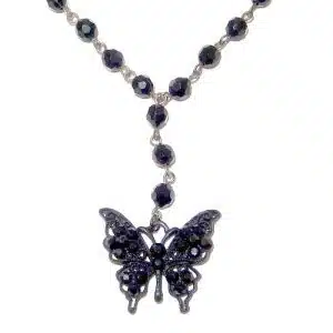 Gothic butterfly necklace