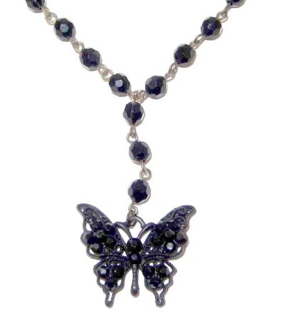 Gothic butterfly necklace