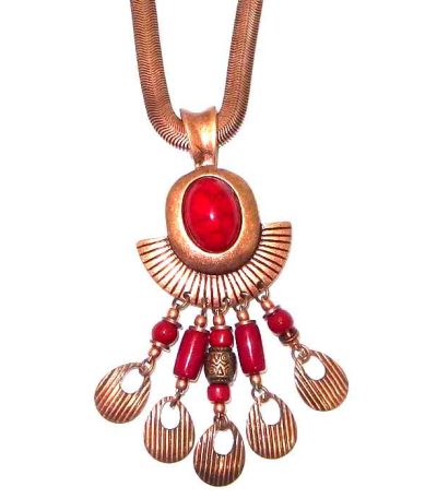 Stone Aztec necklace