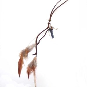 Real feathers necklace