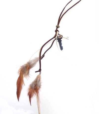 Real feathers necklace