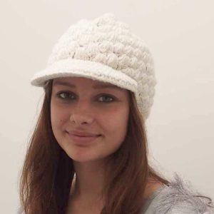 Wool peak hat