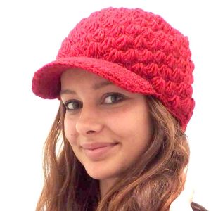 Wool peak hat