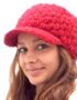 Wool peak hat