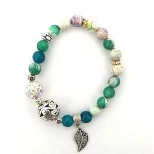 Silver fern bracelet