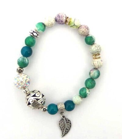 Silver fern bracelet