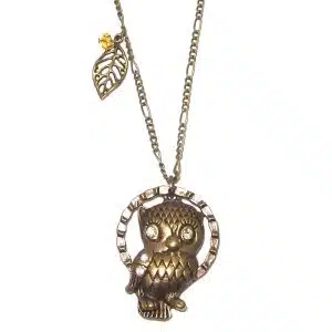 Golden Owl necklace