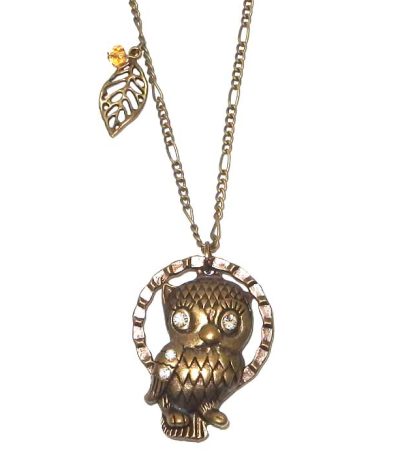 Golden Owl necklace