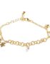 Faux gold butterfly bracelet