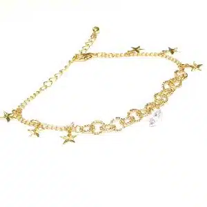 Faux gold star bracelet