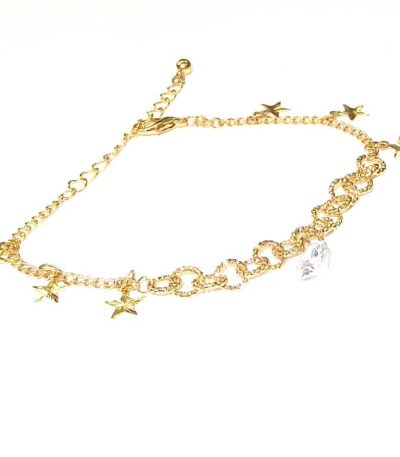 Faux gold star bracelet