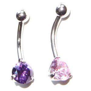 Jewel belly button piercing