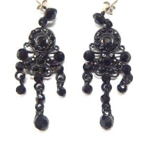 Gothic black earrings