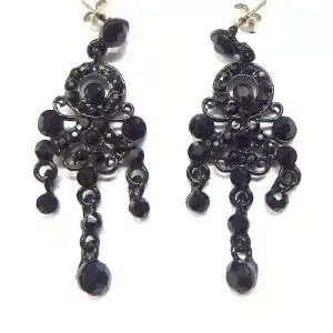 Gothic black earrings