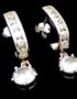 CZ wedding earrings