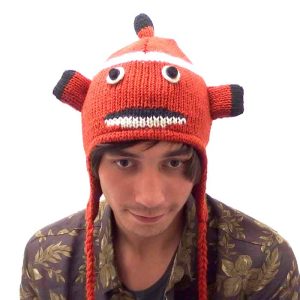 Gold fish wool hat NZ