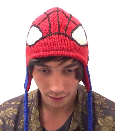 Wool spiderman hat