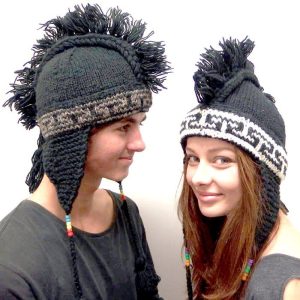 Punk Mohawk Hat NZ Wool Hand knitted