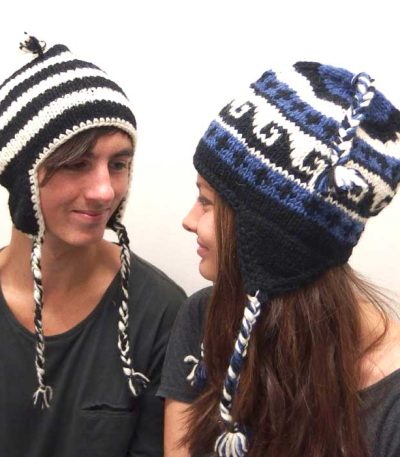 knitted earflap hats