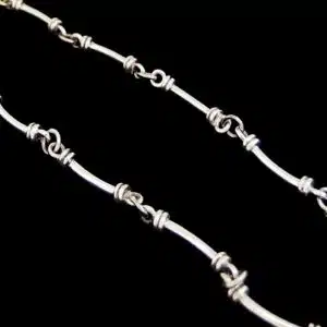 Chunky silver chain necklace