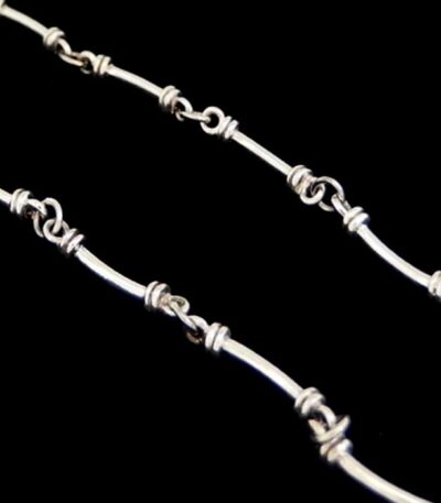 Chunky silver chain necklace