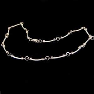 Chunky silver chain necklace