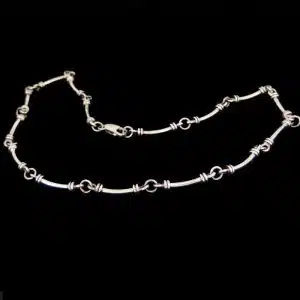 Chunky silver chain necklace