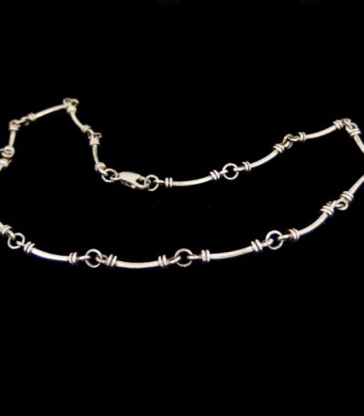Chunky silver chain necklace
