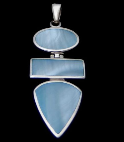 Blue Pearl Shell Necklace