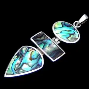 Paua Geometric Necklace NZ