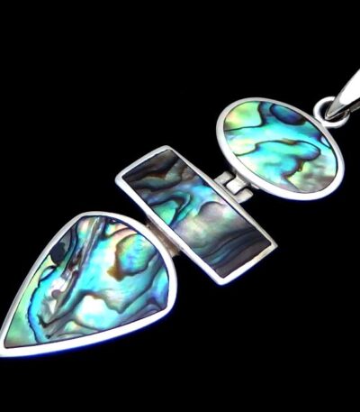 Paua Geometric Necklace NZ