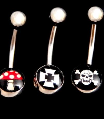 Skull belly jewellery