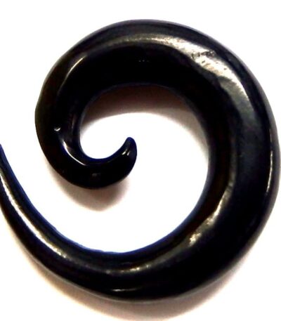 Black spiral ear stretcher