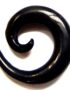 Black spiral ear stretcher