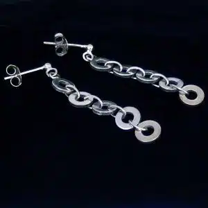 Silver drop earrings NZ