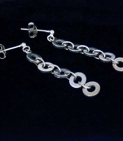 Silver drop earrings NZ