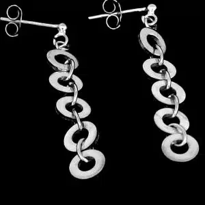 Silver Drop earrings NZ