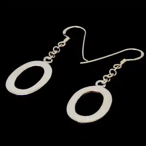 Oval dangling earrings NZ