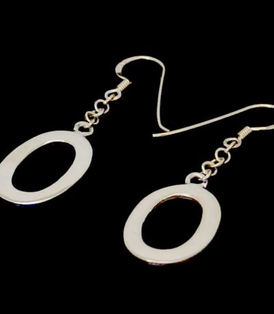 Oval dangling earrings NZ