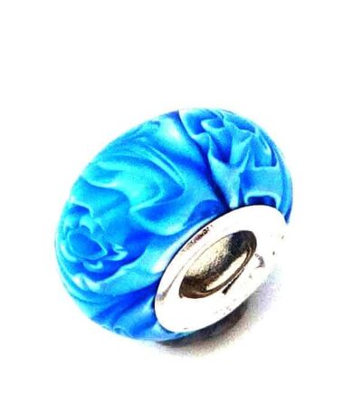 Blue bracelet bead
