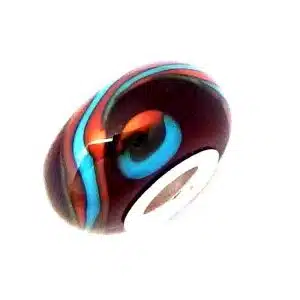 Burgundy bracelet bead