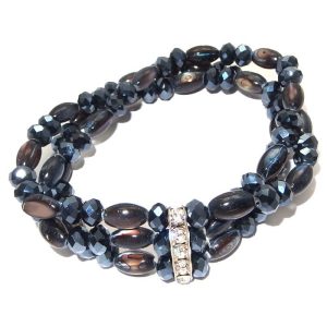 Black bead bracelet