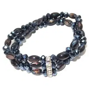 Black bead bracelet