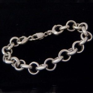 Heavy silver bracelet