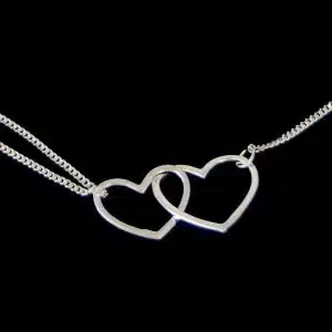 Double heart necklace NZ