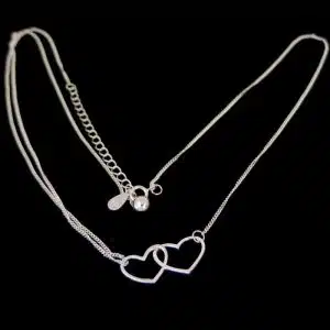 Entwined hearts necklace