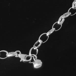 Long Rolo silver chain