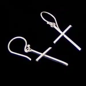 Christian cross earrings