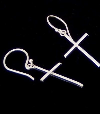 Christian cross earrings