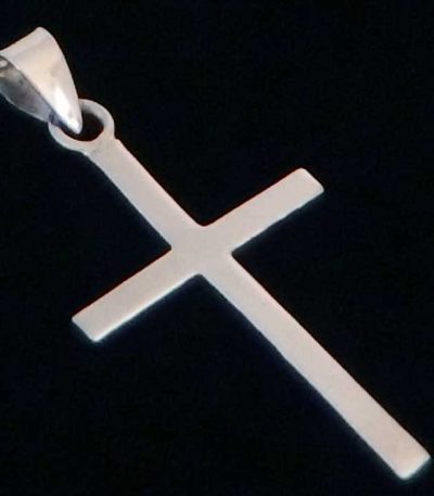 Sterling silver cross necklace